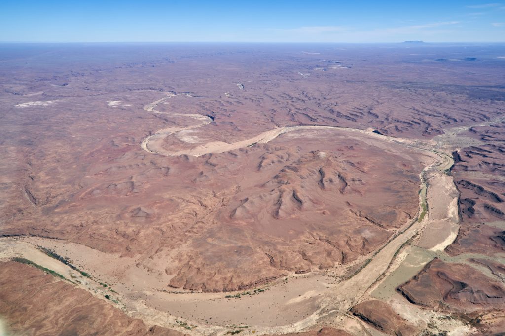 View from a plane flying over Namibia (2)