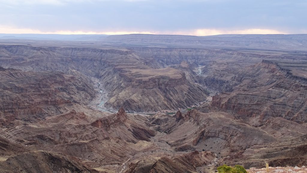 Figure 1: Namibia - Fish River Canyon - Like many canyons across the world, this is remains of artificial structures rather than 'geological formations'