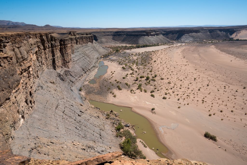 Figure 12: Namibia - Fish River Canyon - Note the shape of the landscape towards the back of the image - This may have been a reservoir in prior times