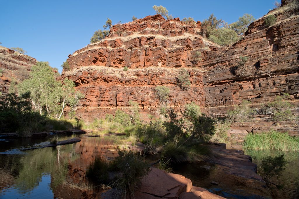 Figure 12: Karijini National Park - Dales Gorge (remains of structure) - Note the right angles