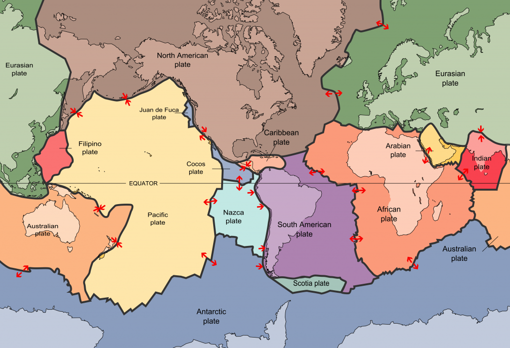 Figure 1: USGS Tectonic Plate Map