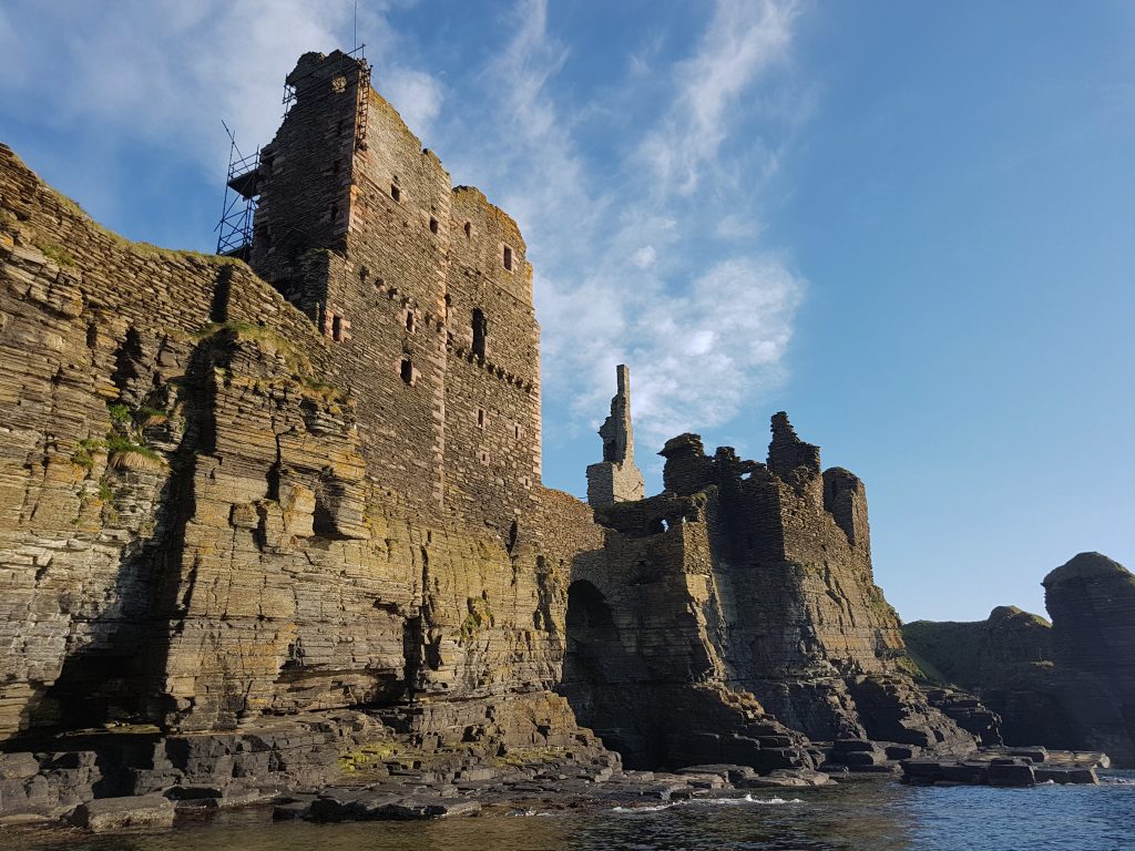Figure 11: Castle Sinclair Girnigoe - Built on remains of earlier structure which form the coastline today