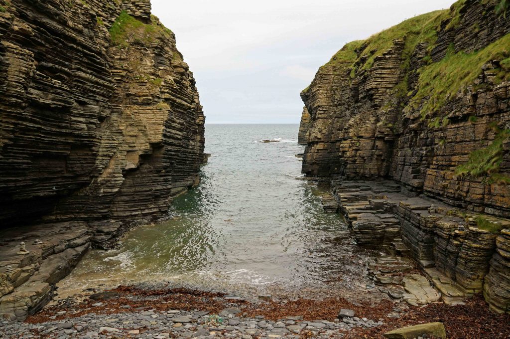 Figure 14: Vicinity of Castle Sinclair Girnigoe - Ostensibly 'natural coastline' is remains of structures