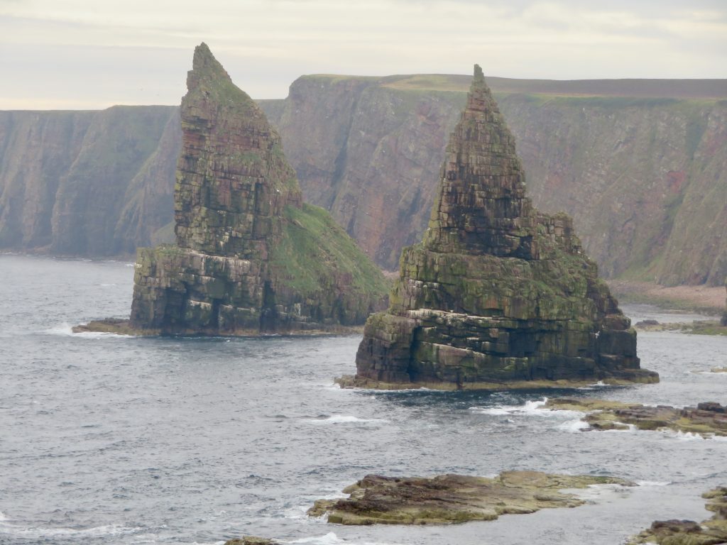 Figure 2: Duncansby Head - Remains of 2 structures built of huge blocks of stone