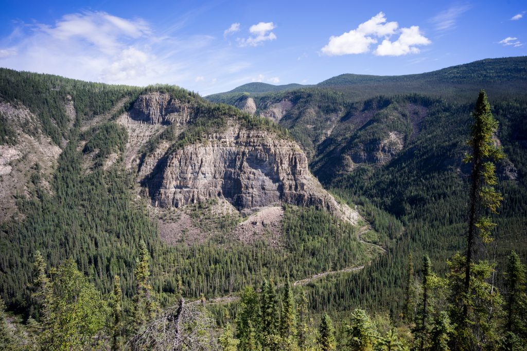 Figure 2: Nahanni National Park Reserve - 'Mountain' can be seen to still have traces of patterns on masonry