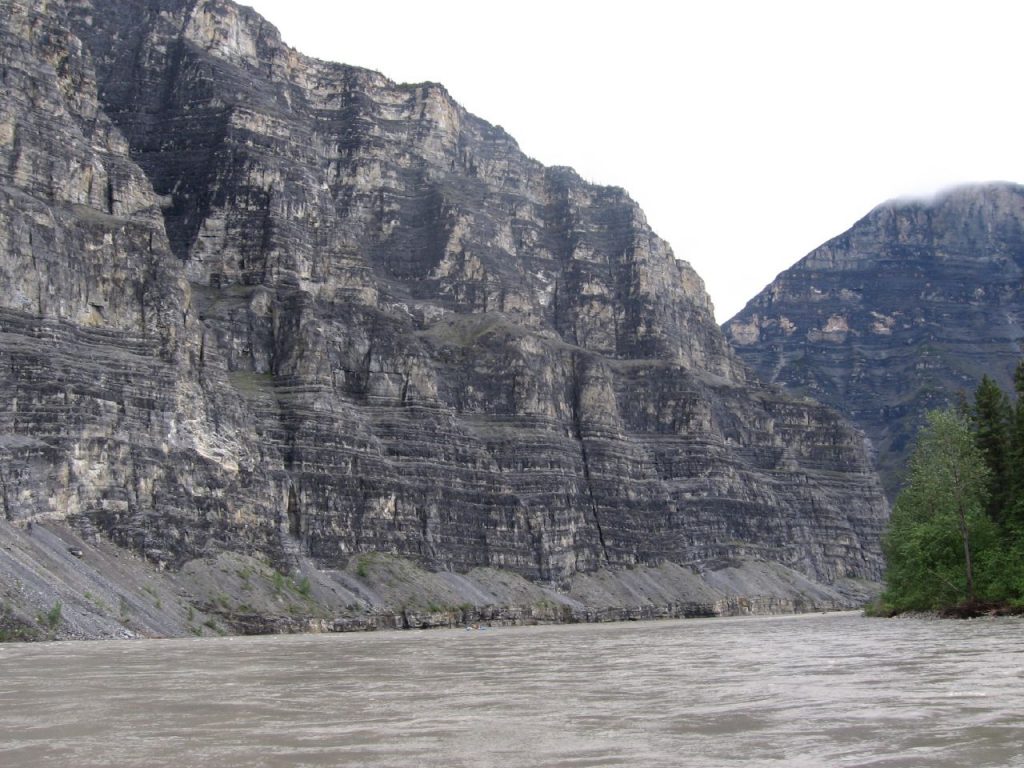 Figure 7: Nahanni National Park Reserve - Remains of buildings adorn the edges of the river